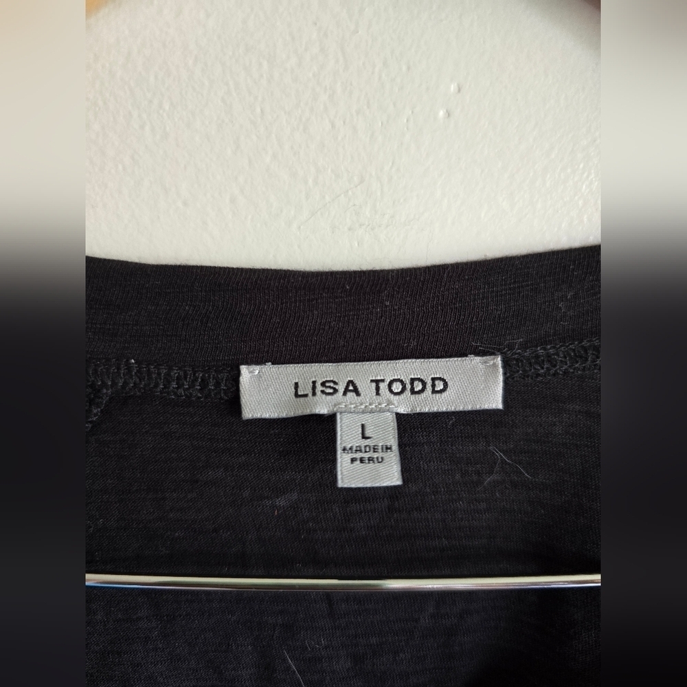 LISA‎ TODD, The Swinger Dress, Black, Size Large - Picture 7 of 10